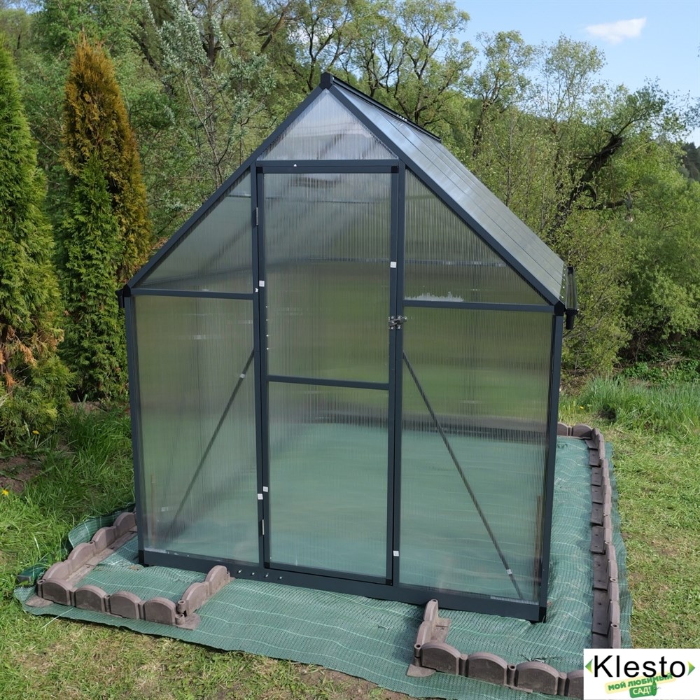 Теплица из поликарбоната Klesto GH225, легкосборная