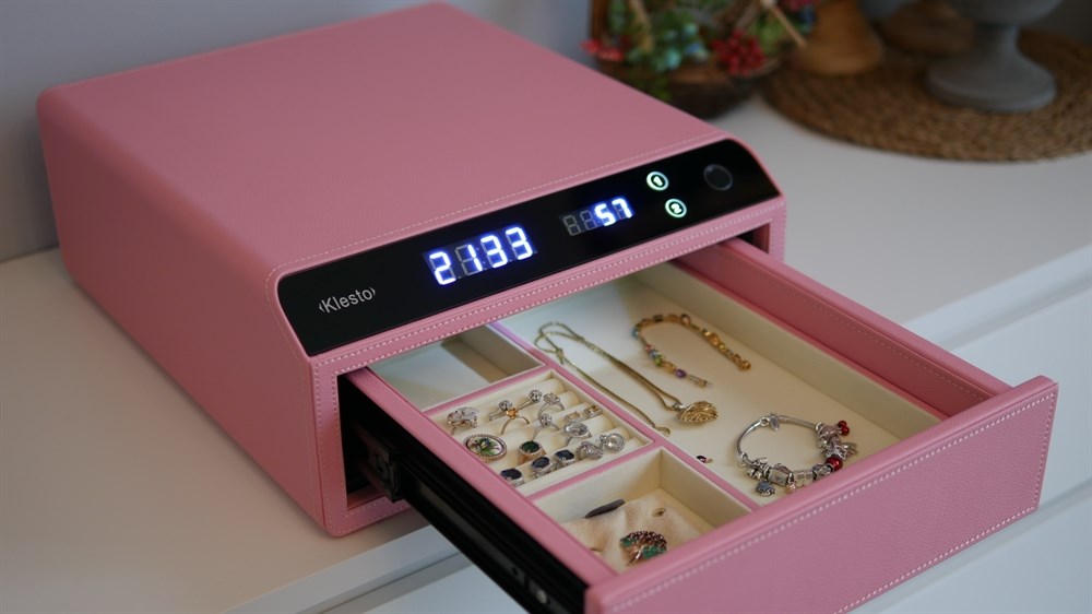Сейф мебельный Klesto Smart JS2 пудровый розовый